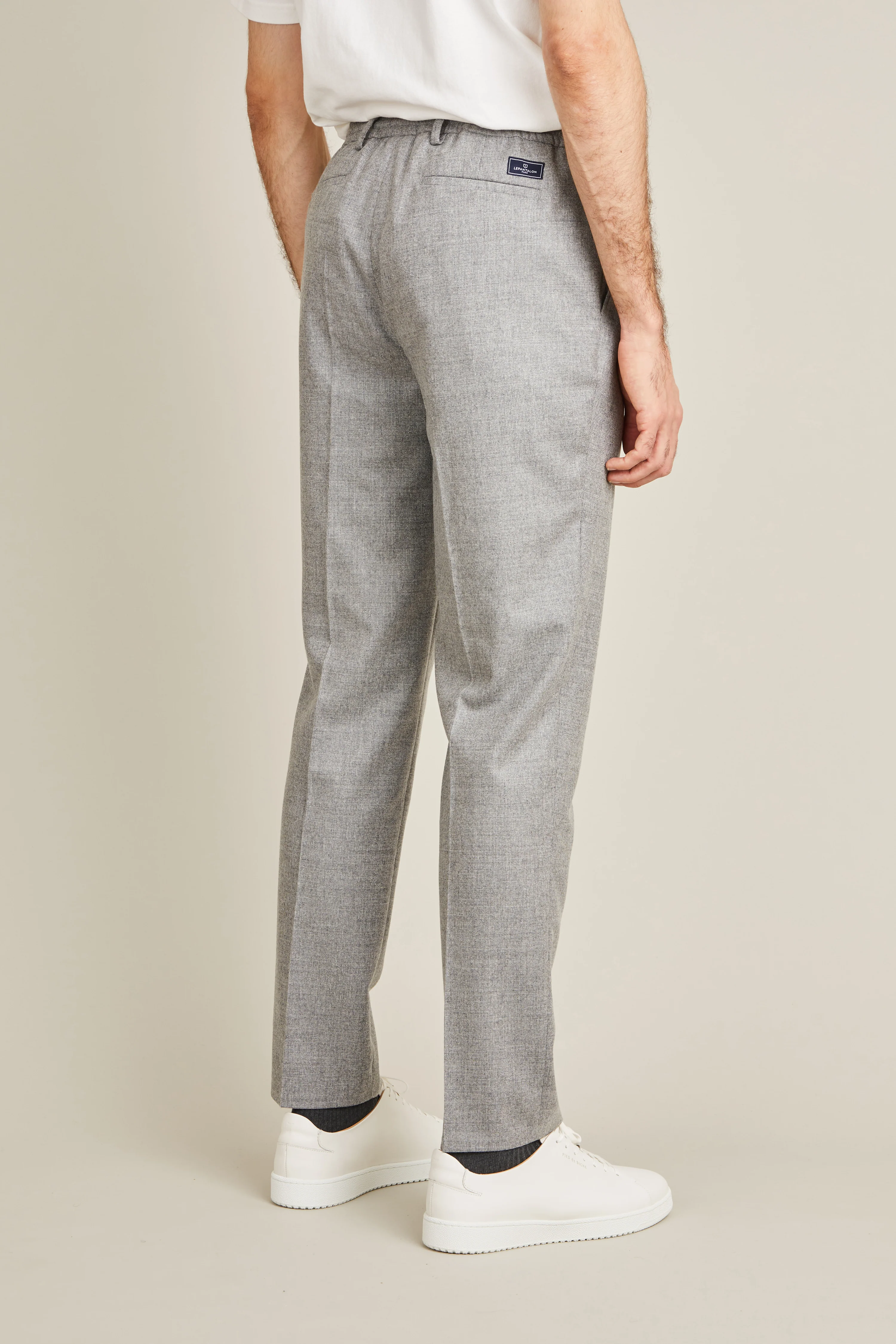 Pantalon jogpant flanelle gris - Image 4