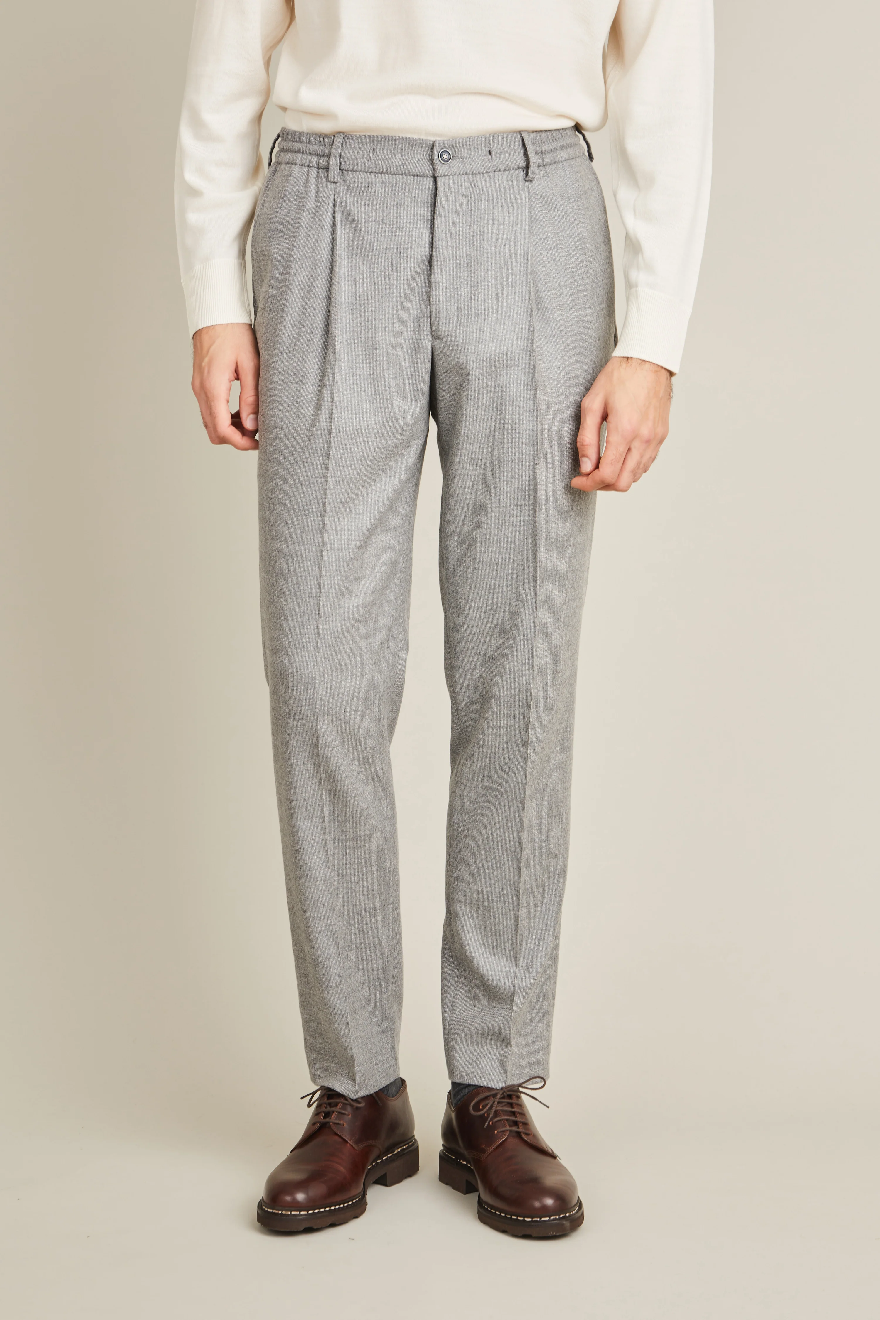 Pantalon jogpant flanelle gris - Image 6