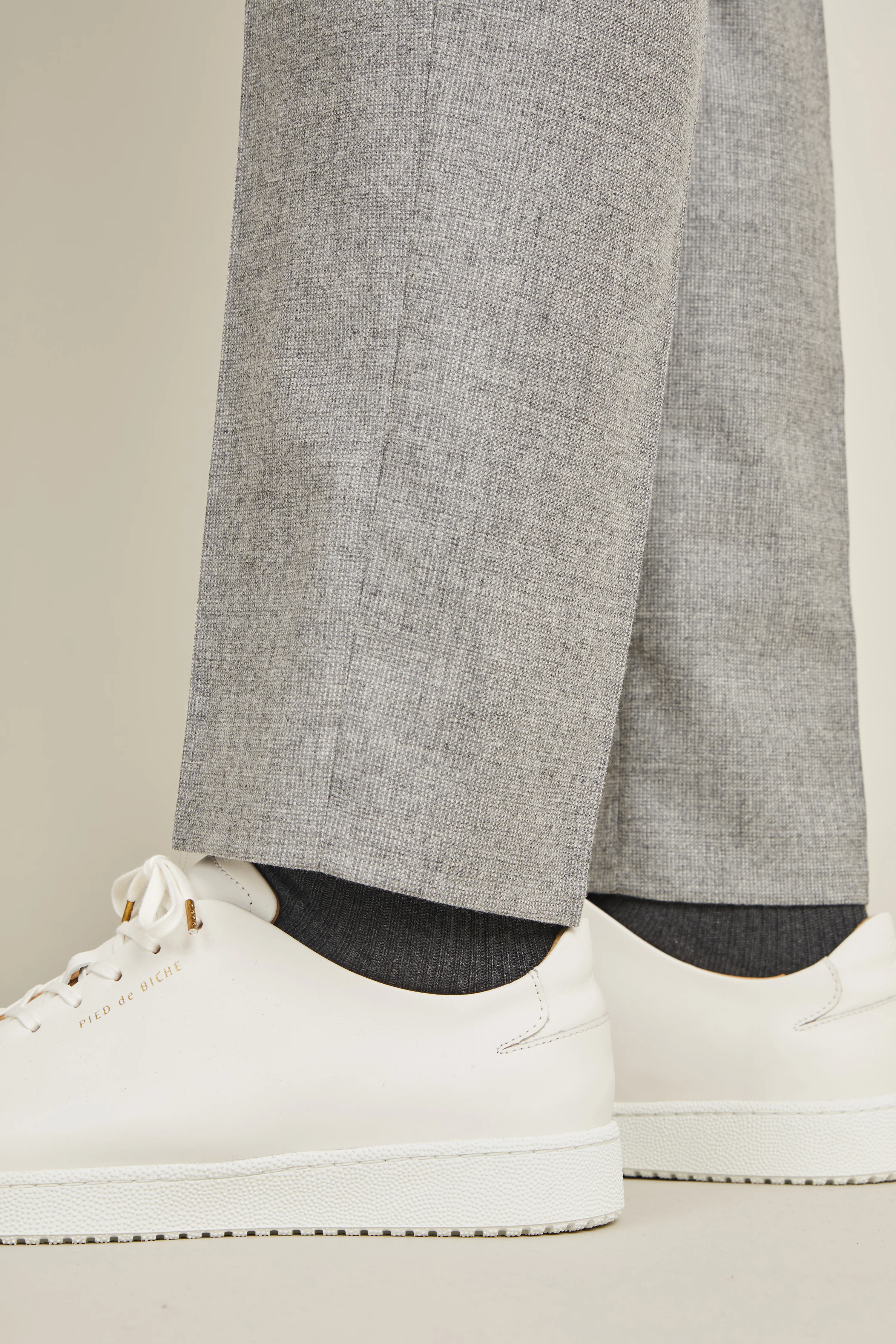 Pantalon jogpant flanelle gris - Image 9