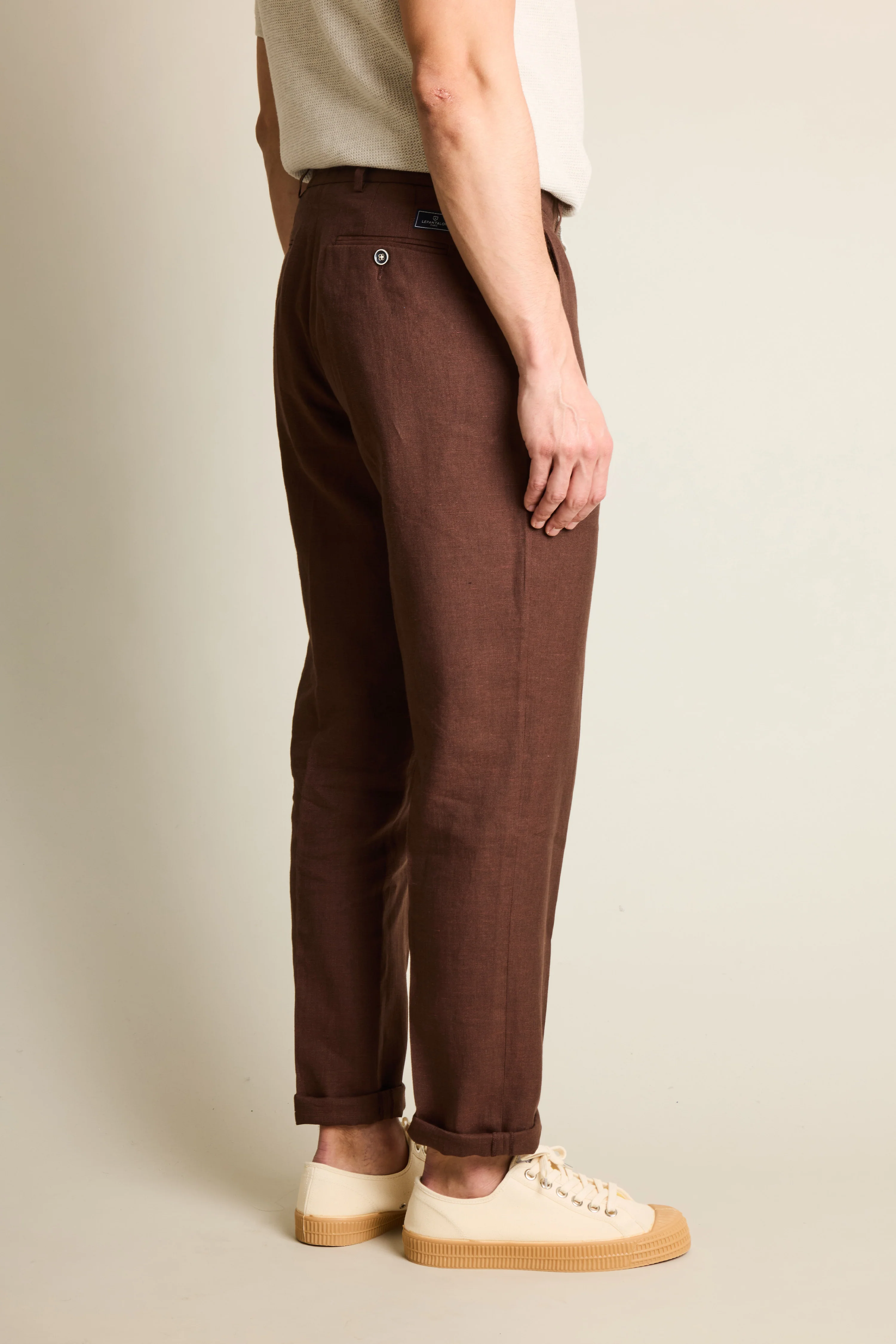 Pantalon lin ébène - Image 6