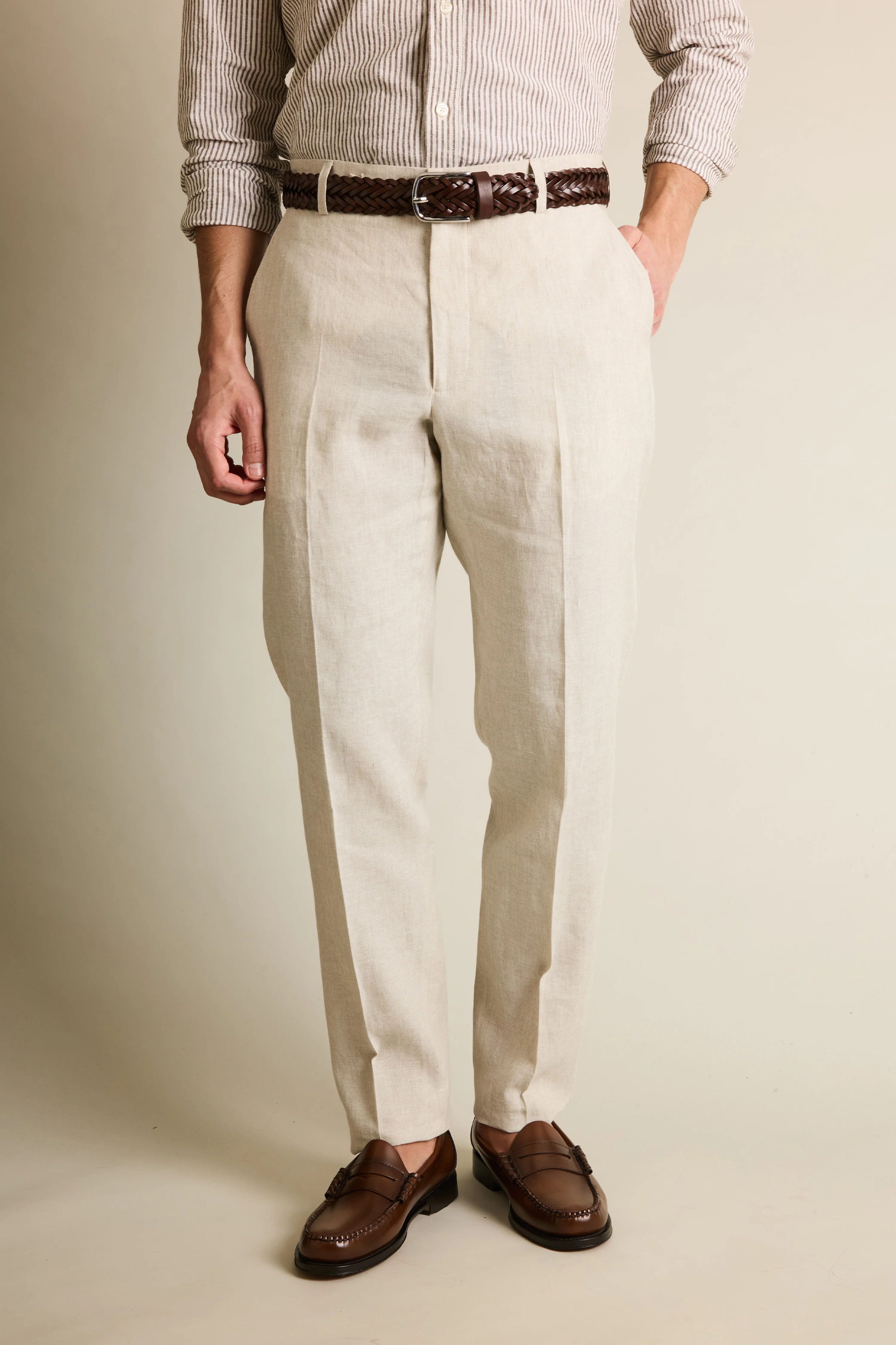 Pantalon lin écru - Image 4