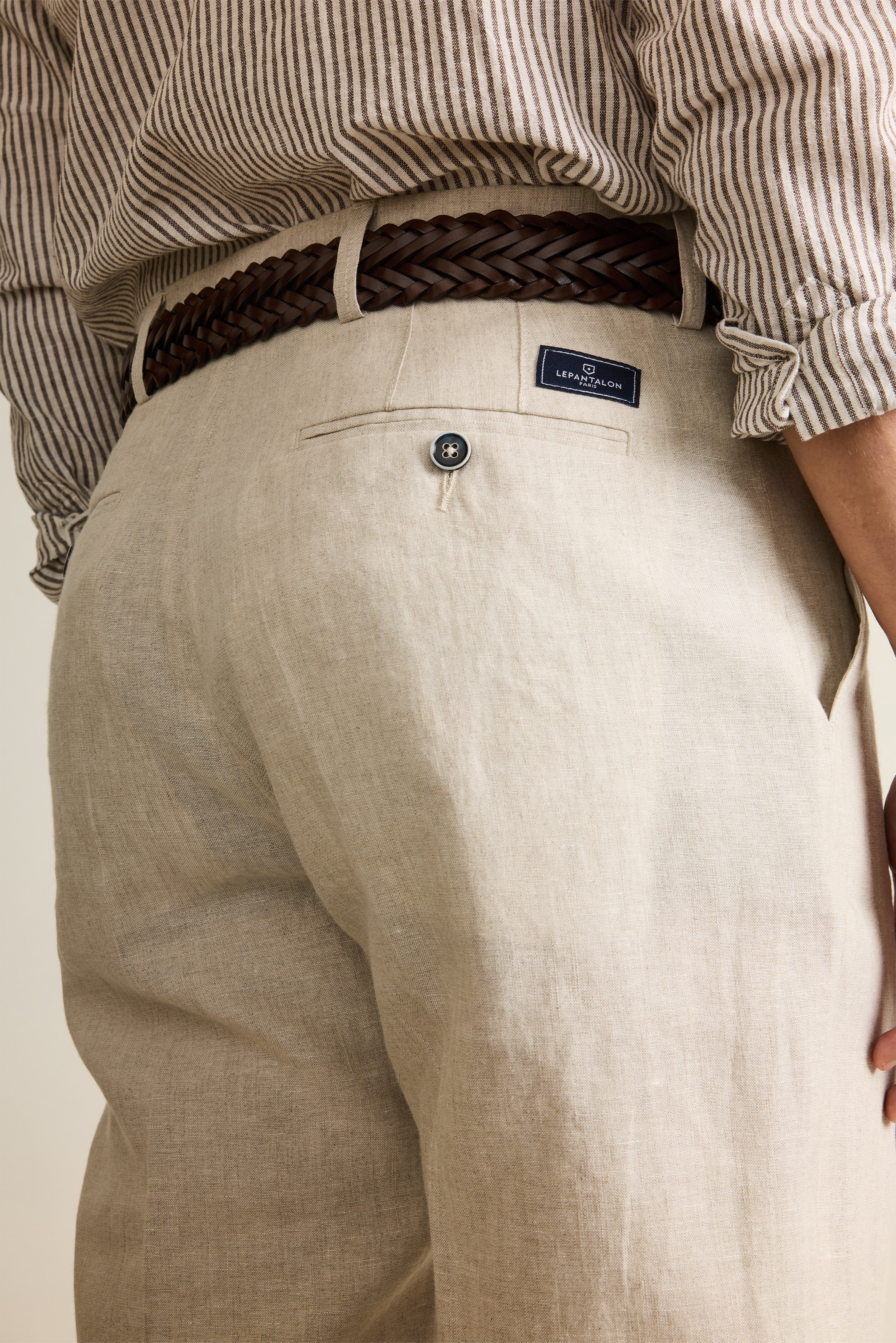 Pantalon lin écru - Image 6