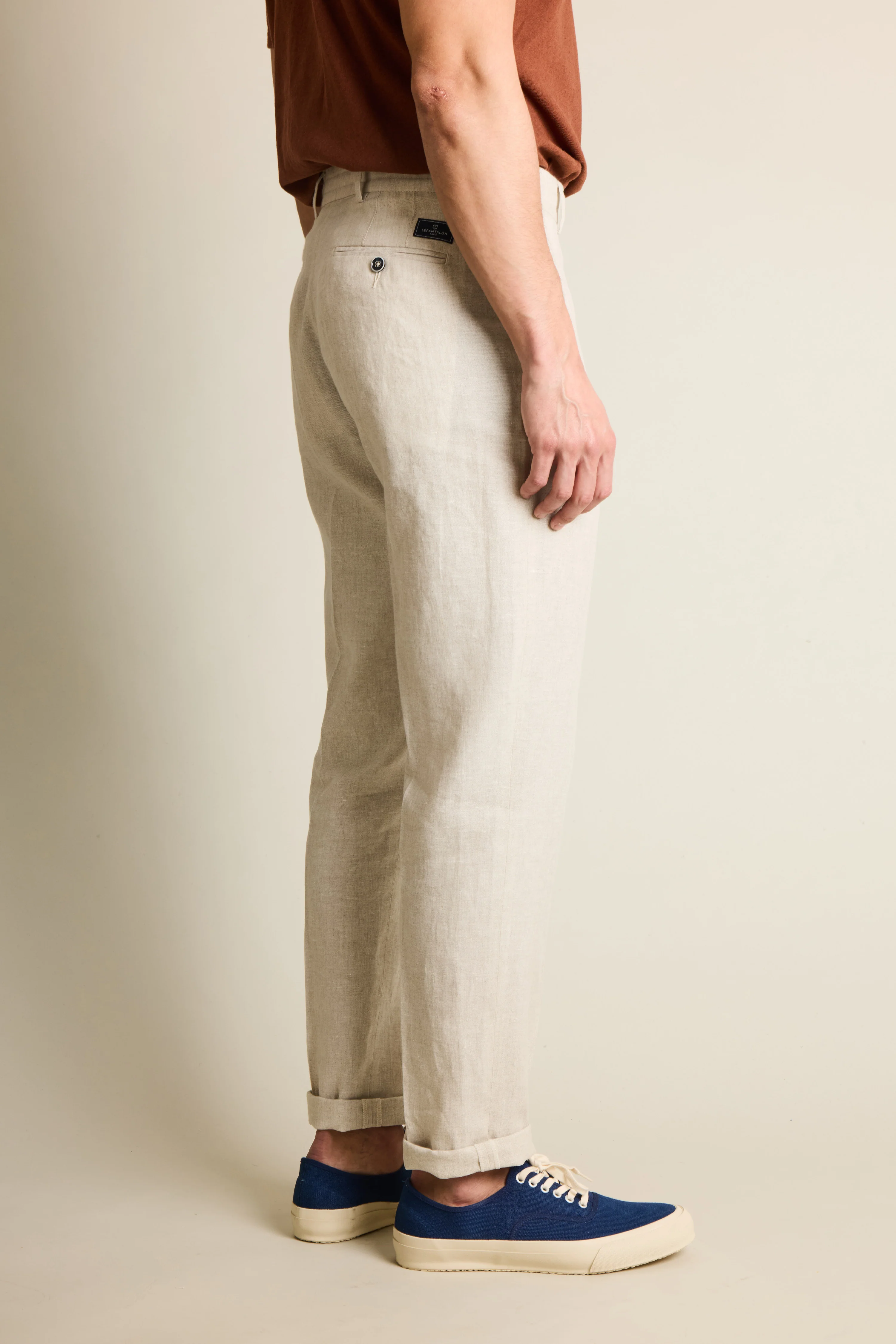 Pantalon lin écru - Image 7