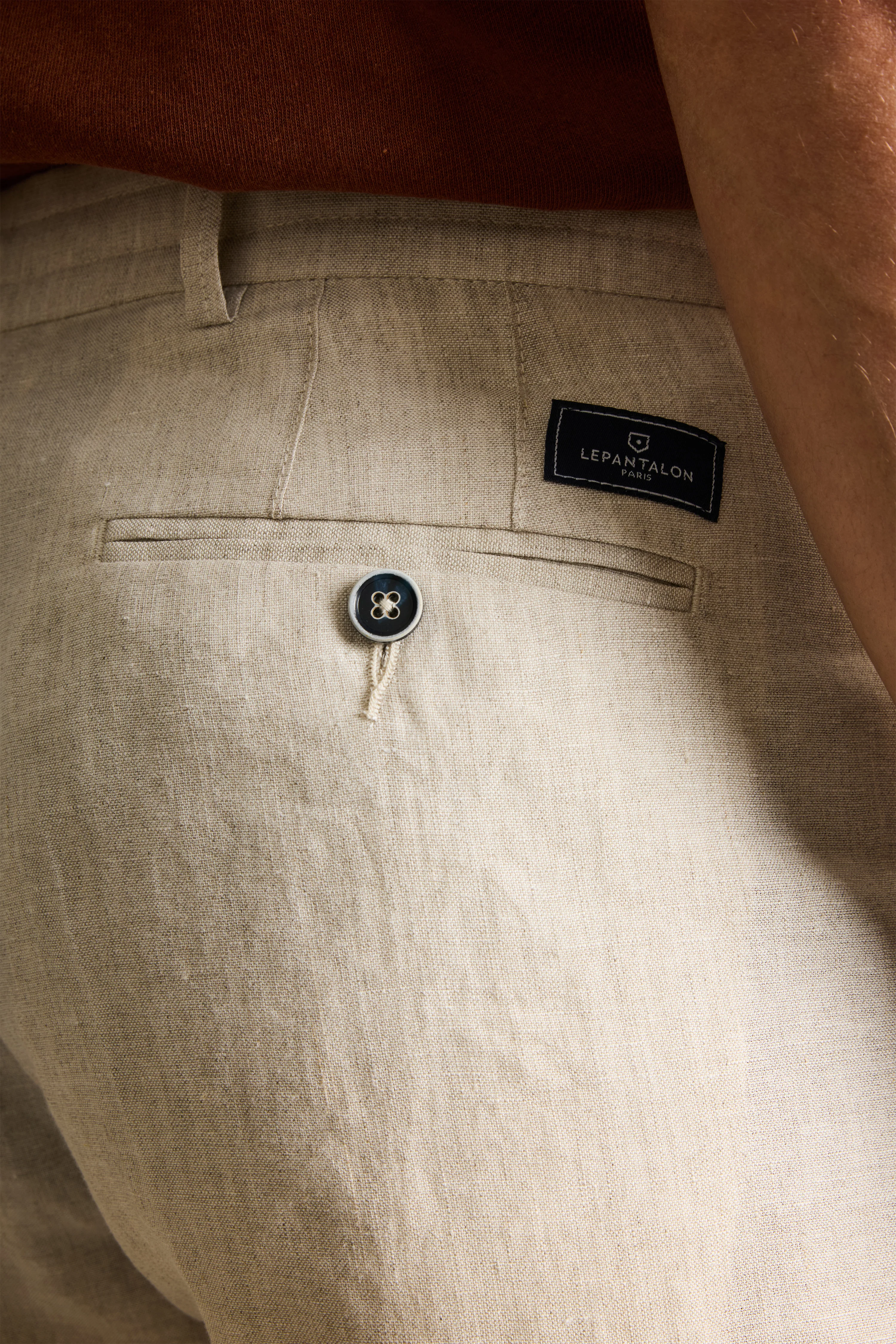 Pantalon lin écru - Image 8