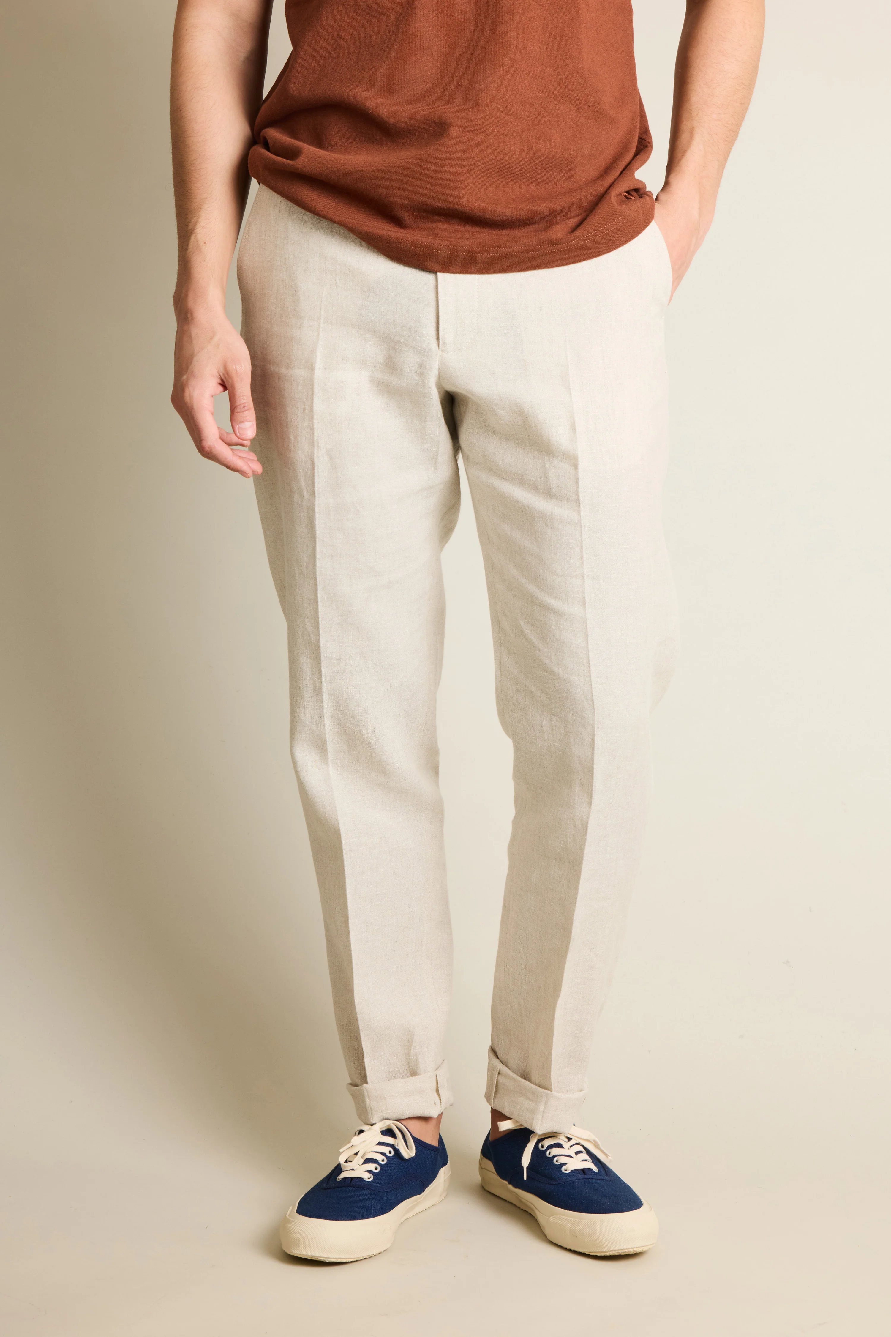 Pantalon lin écru - Image 9