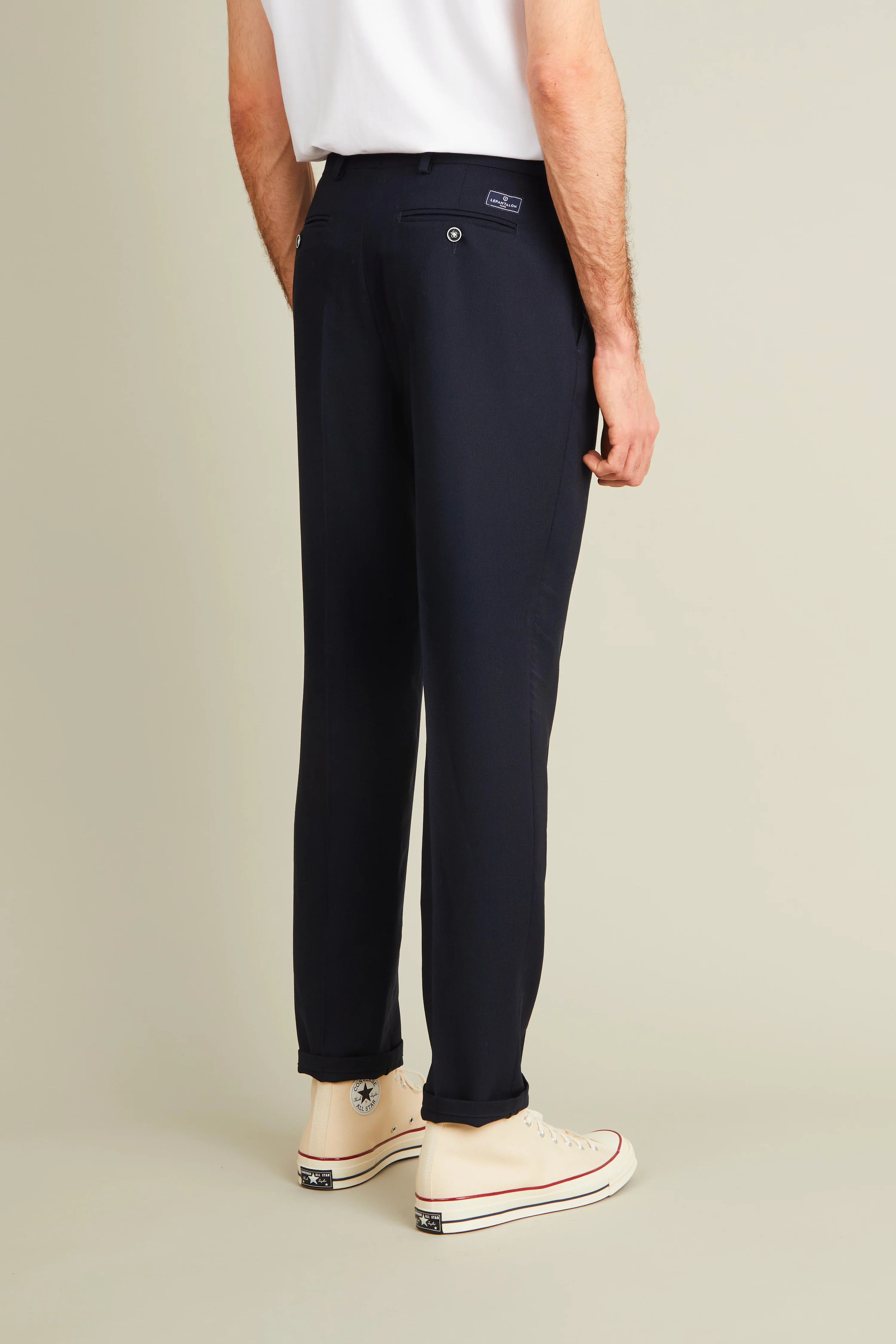 Pantalon travel bleu marine - Image 4