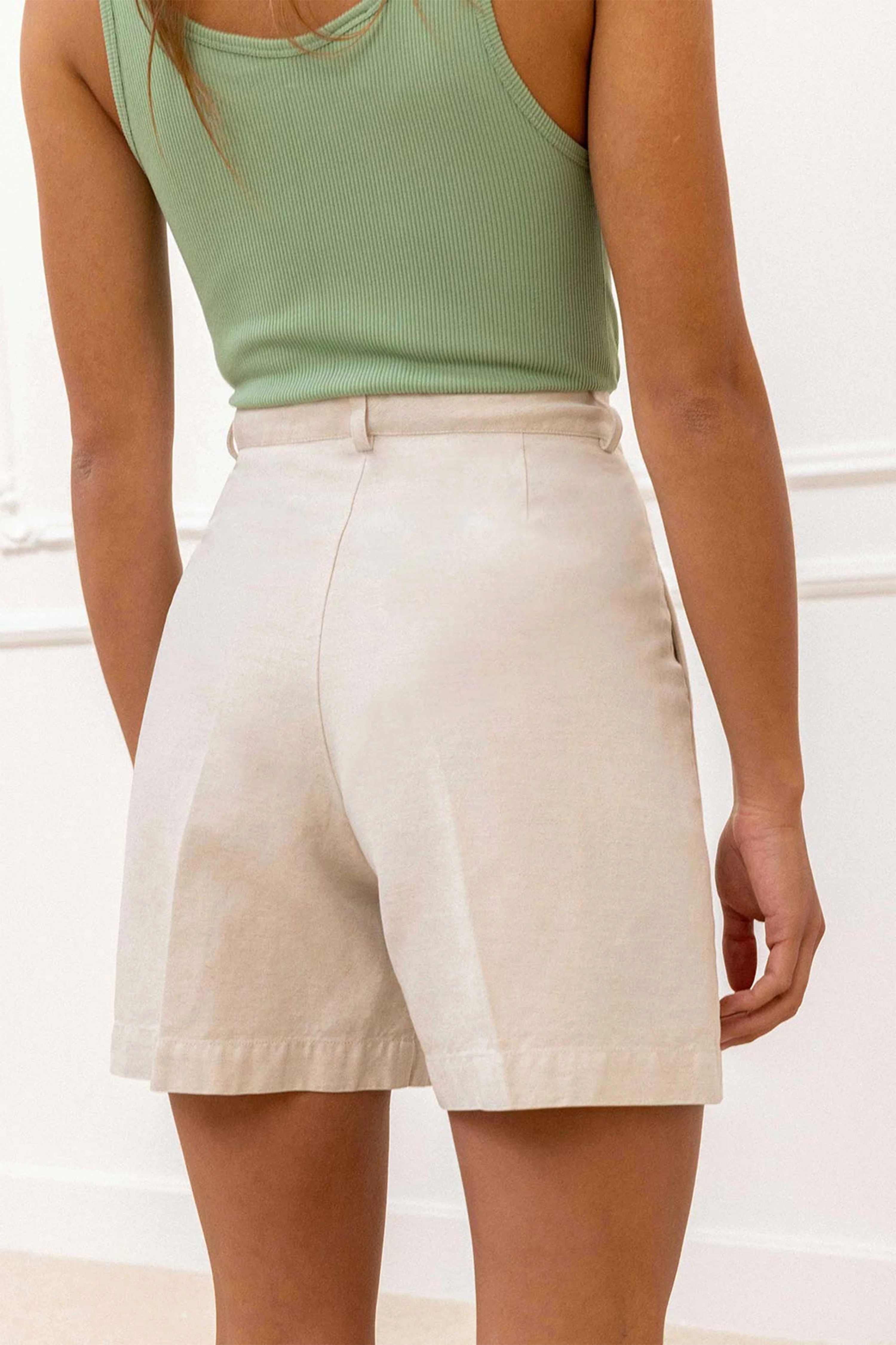 Short léger écru - Image 4