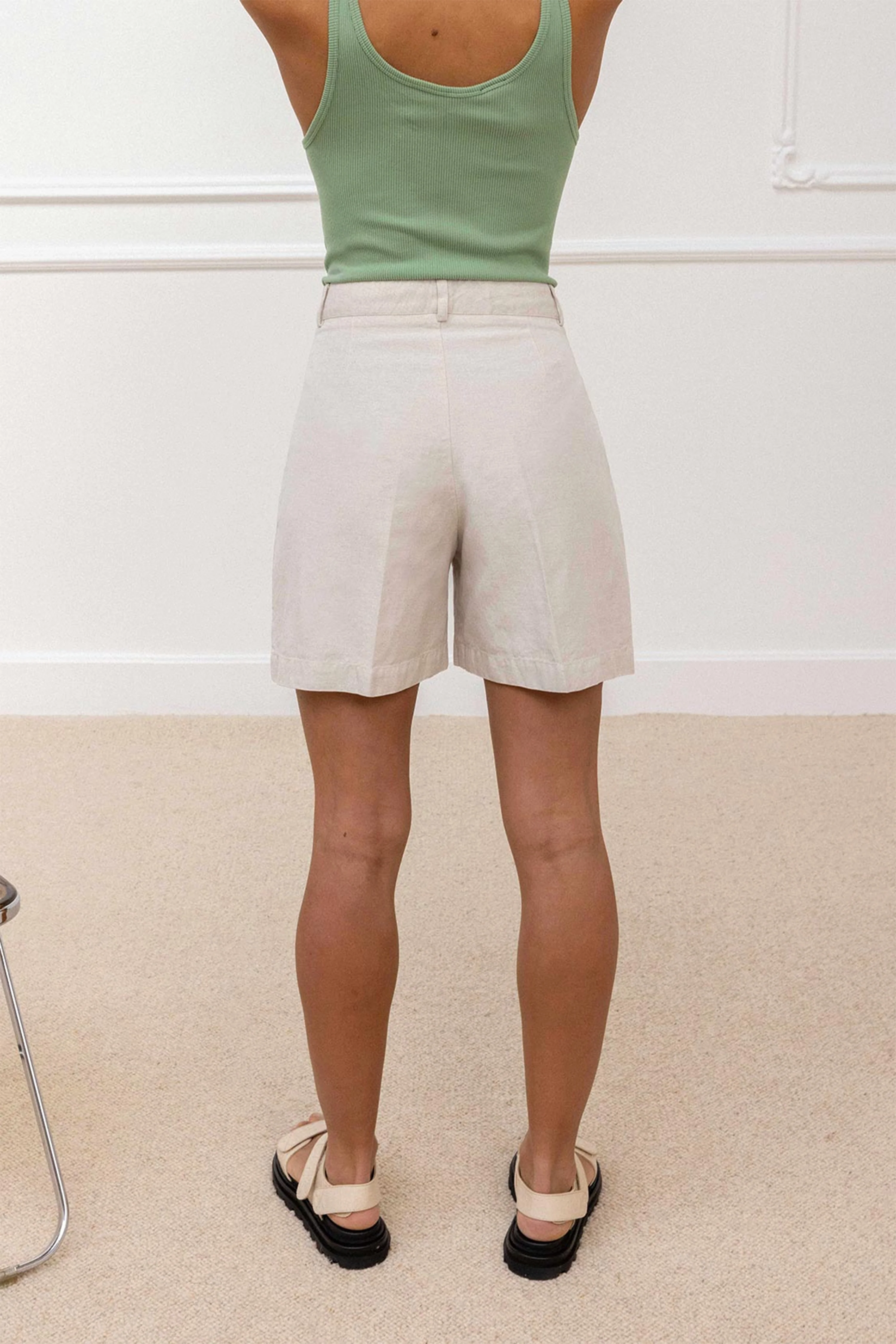 Short léger écru - Image 6