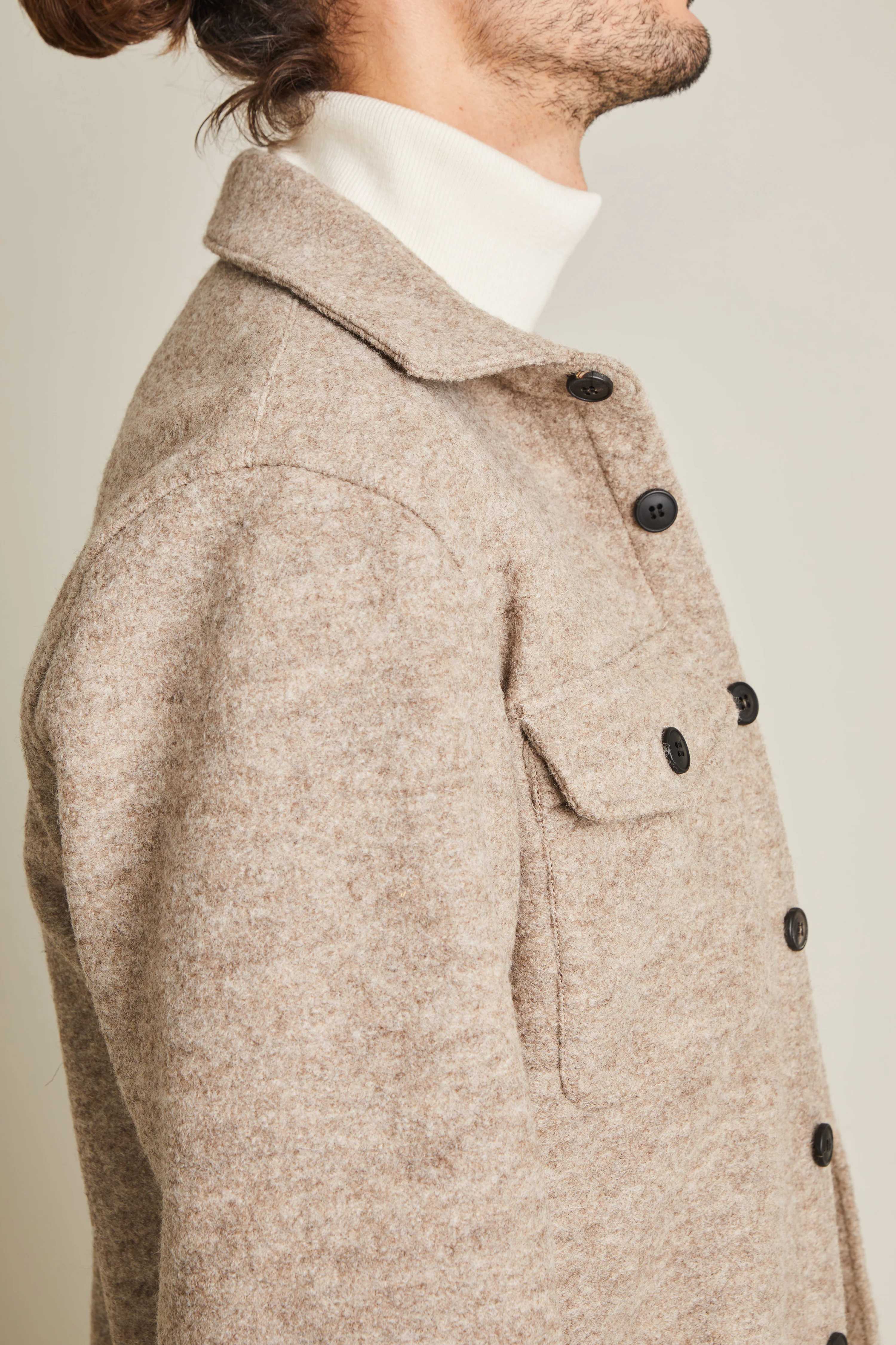 Surchemise Laine Greige - Image 5