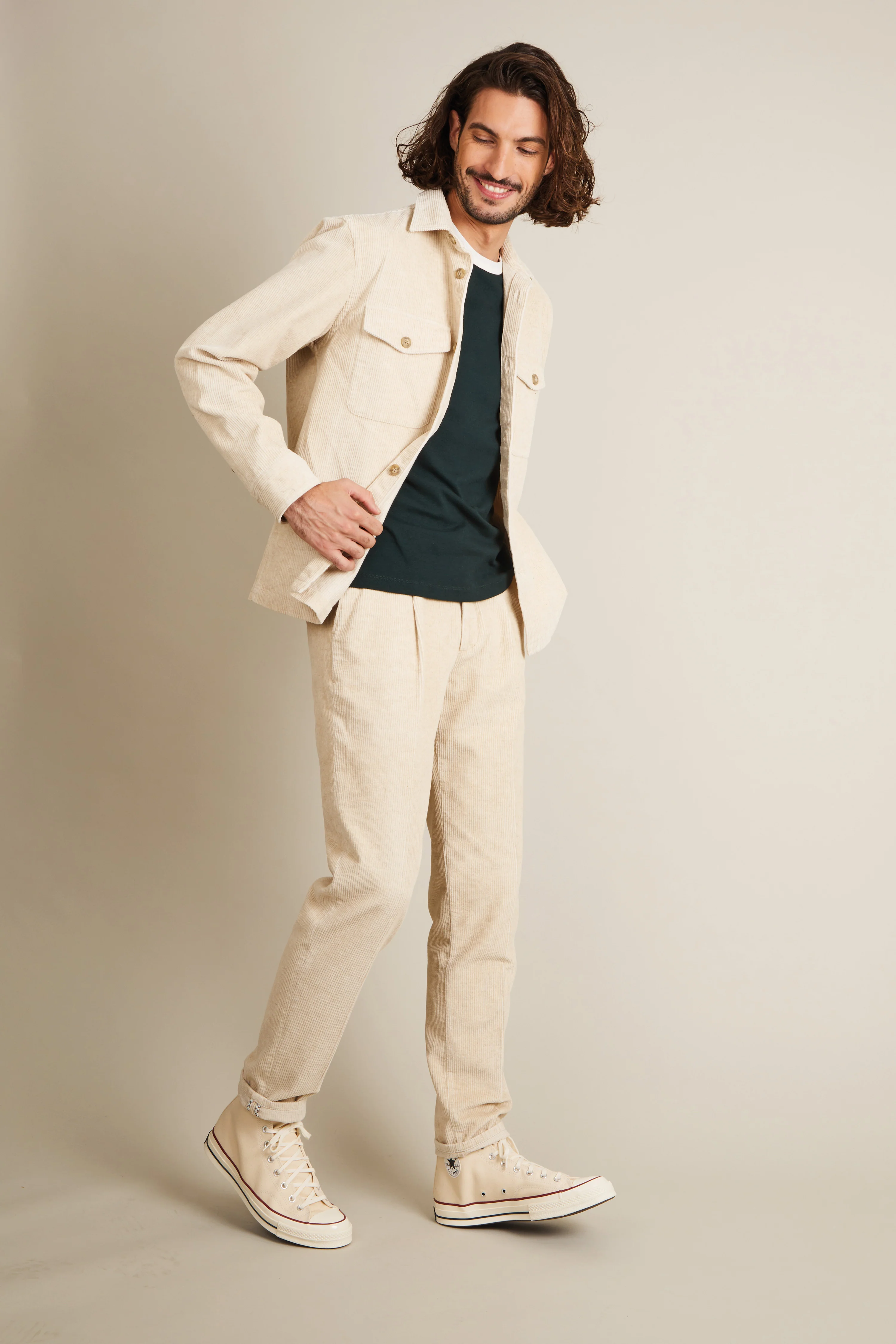 Surchemise velours écru - Image 6