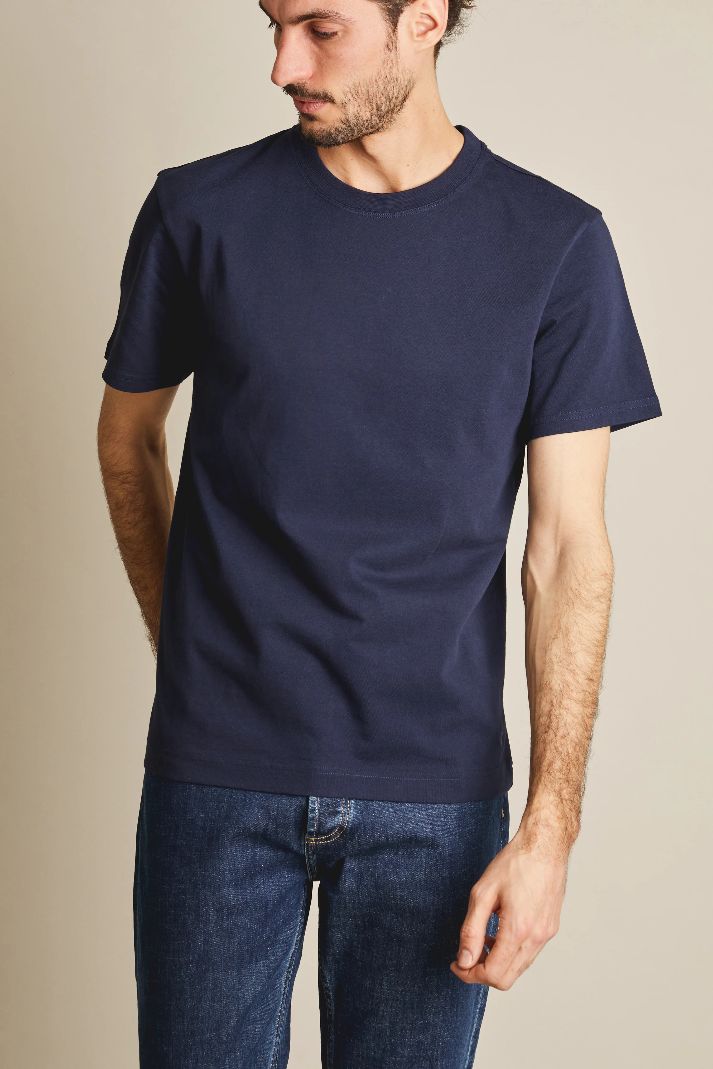 Tee-shirt bleu marine - Image 3