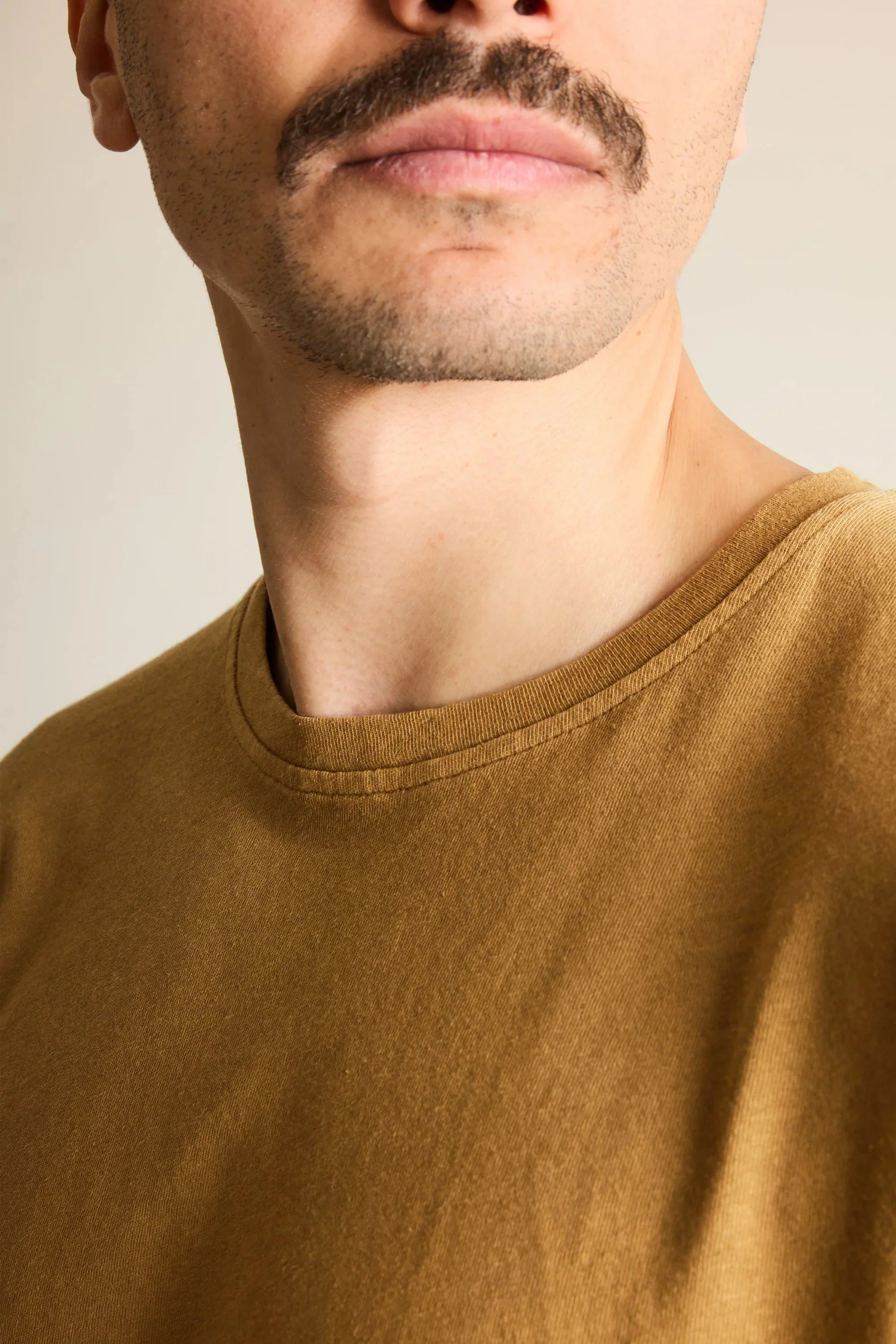 Tee-shirt coton-lin caramel - Image 4