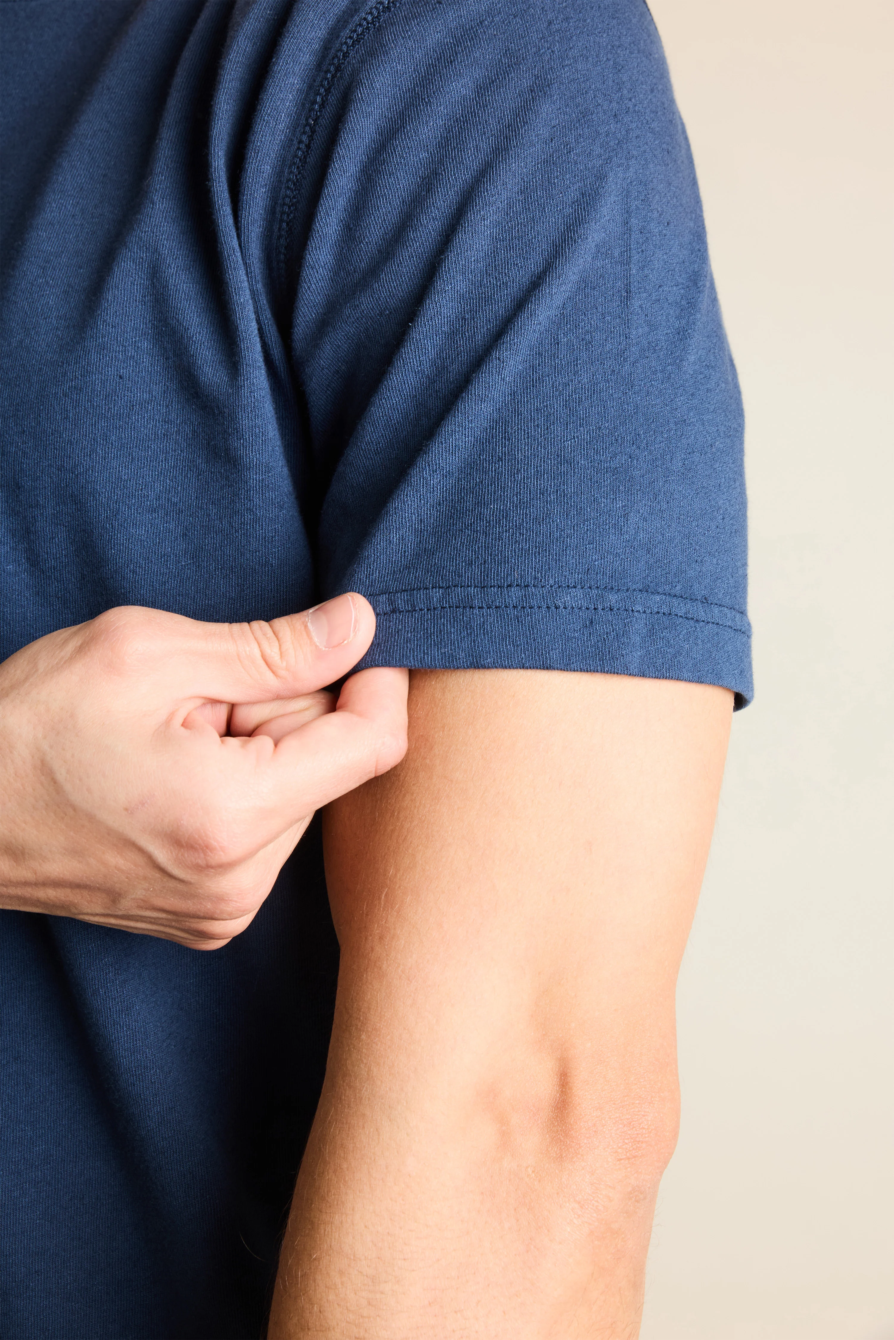 Tee-shirt coton-lin indigo - Image 3
