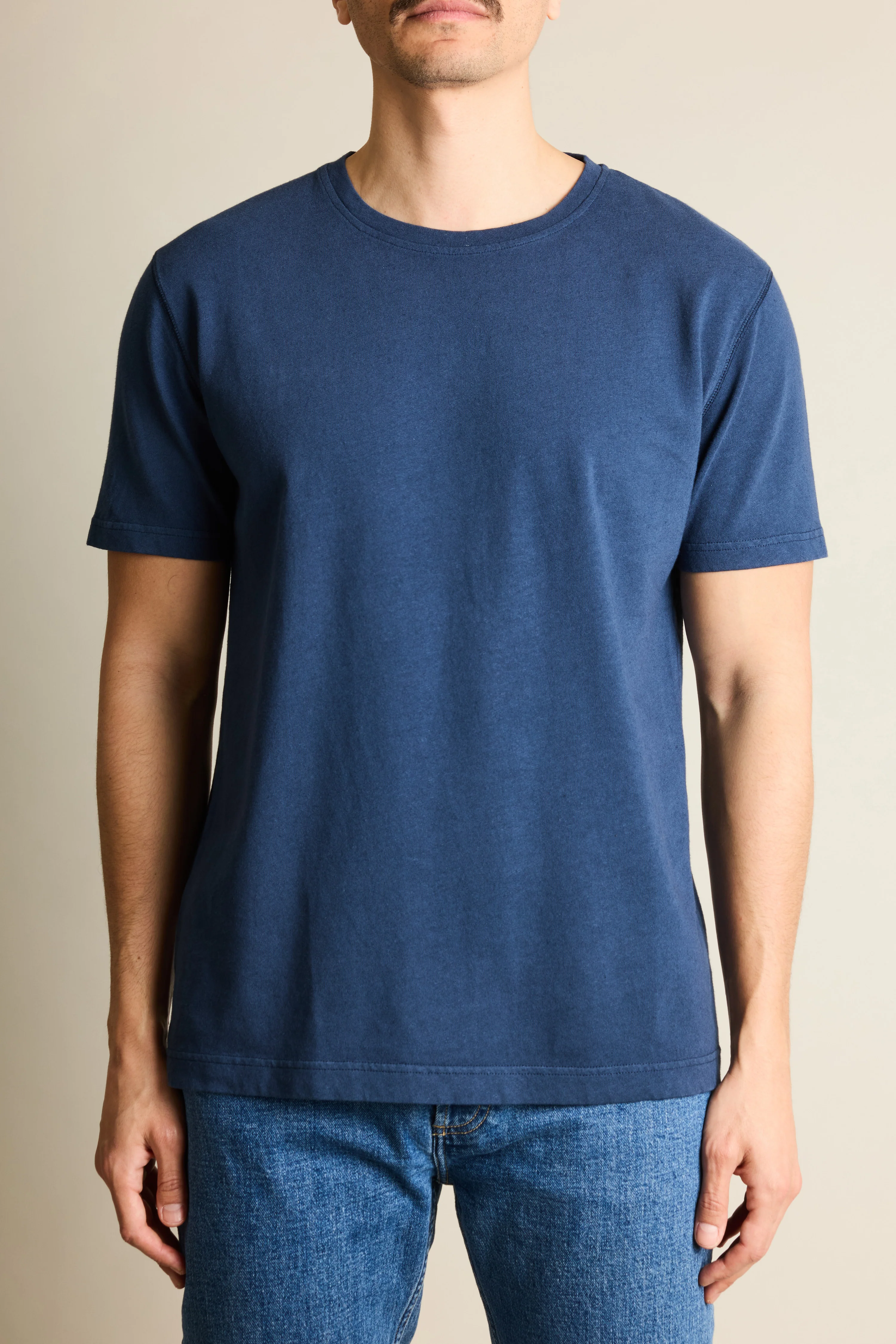 Tee-shirt coton-lin indigo - Image 4