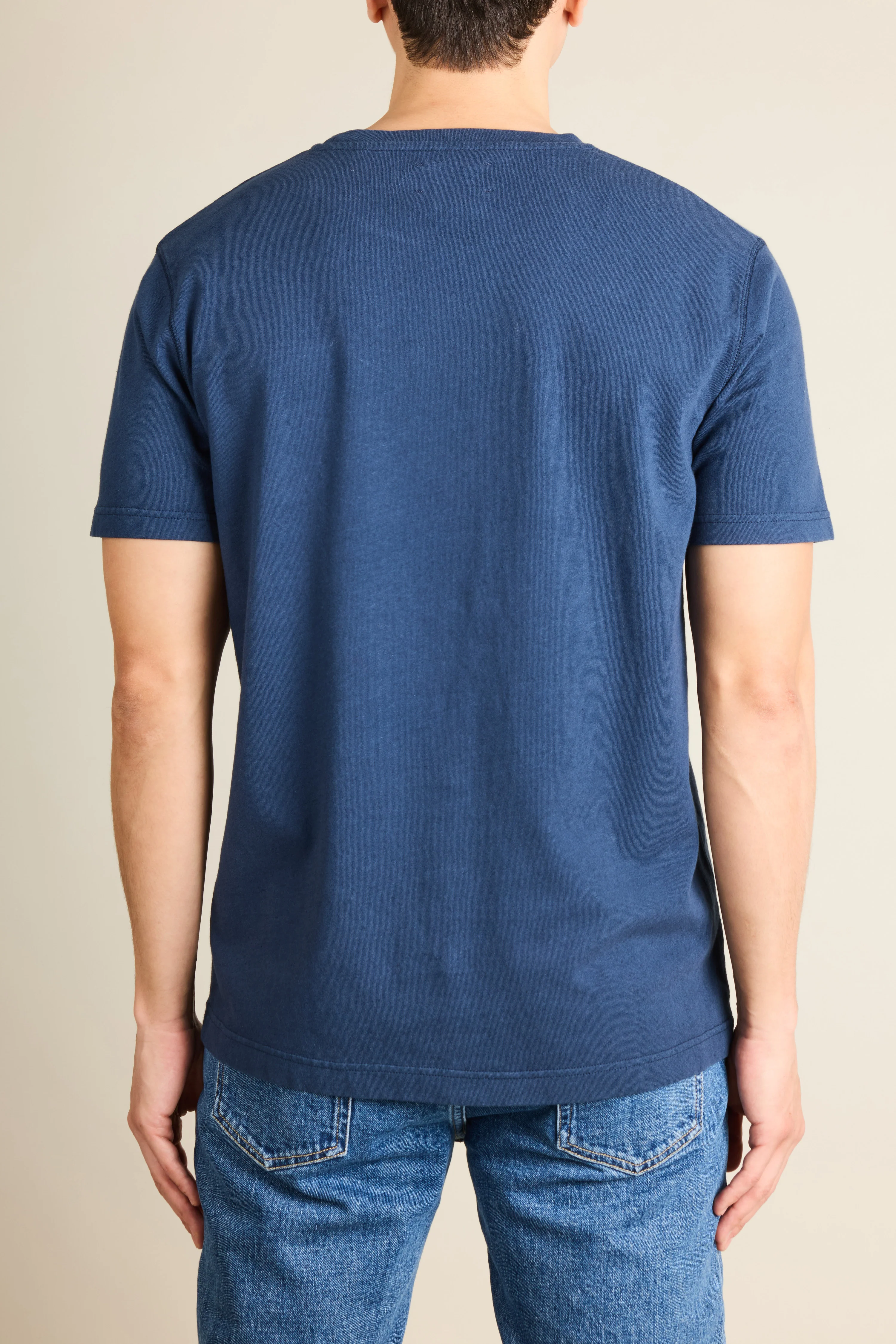 Tee-shirt coton-lin indigo - Image 5