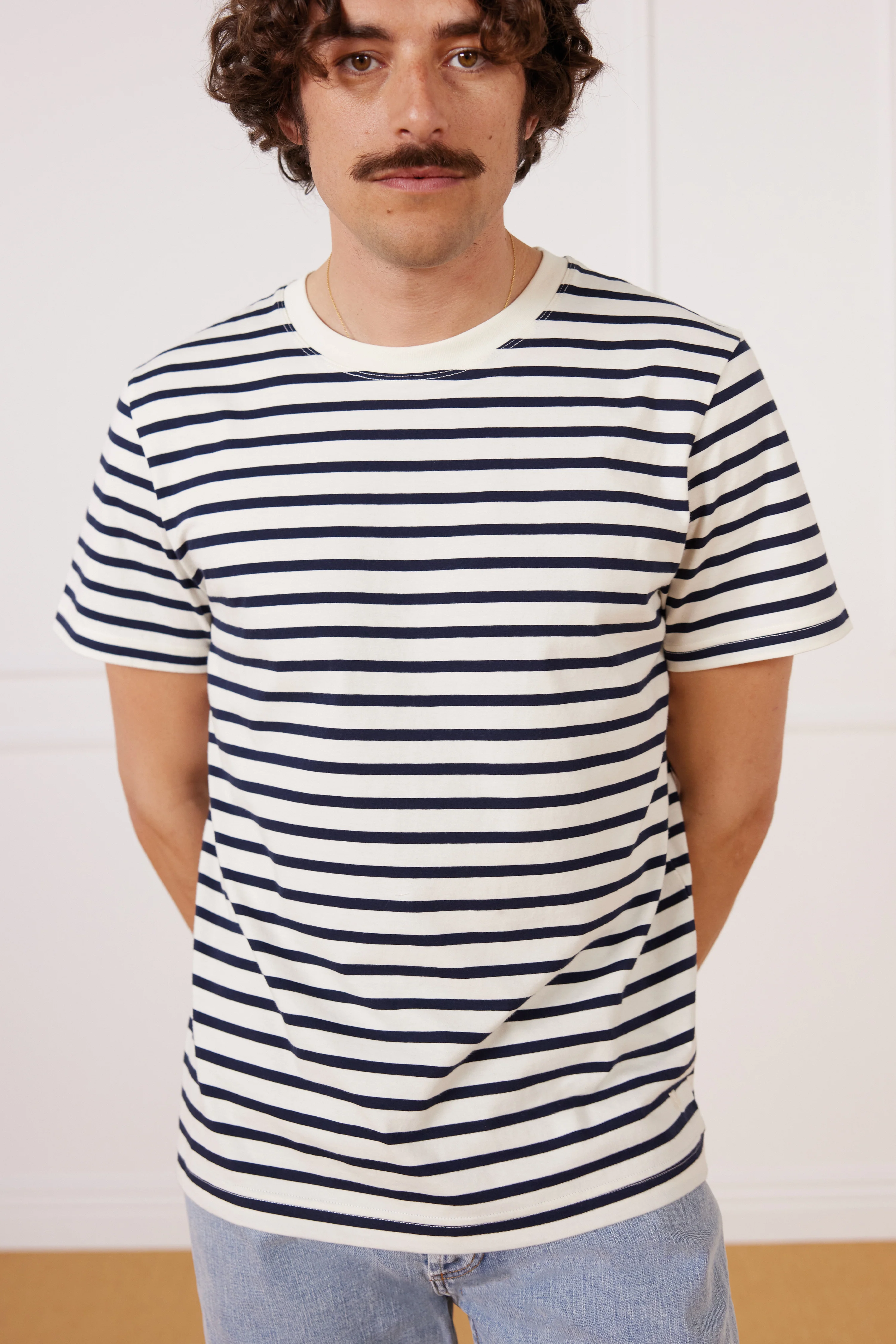 Tee-shirt Marinière Bleu Marine - Image 3