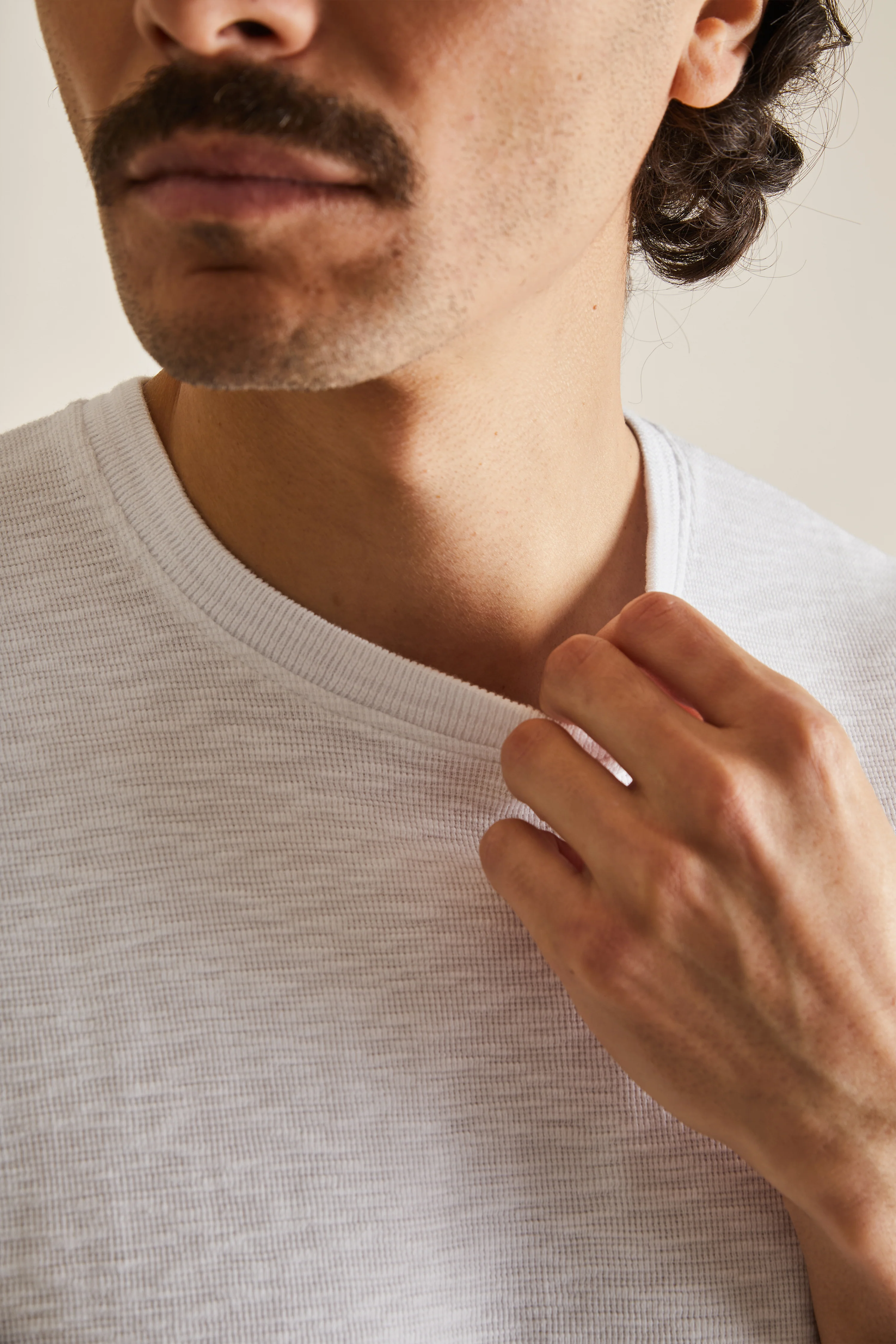 Tee-shirt texturé blanc - Image 3