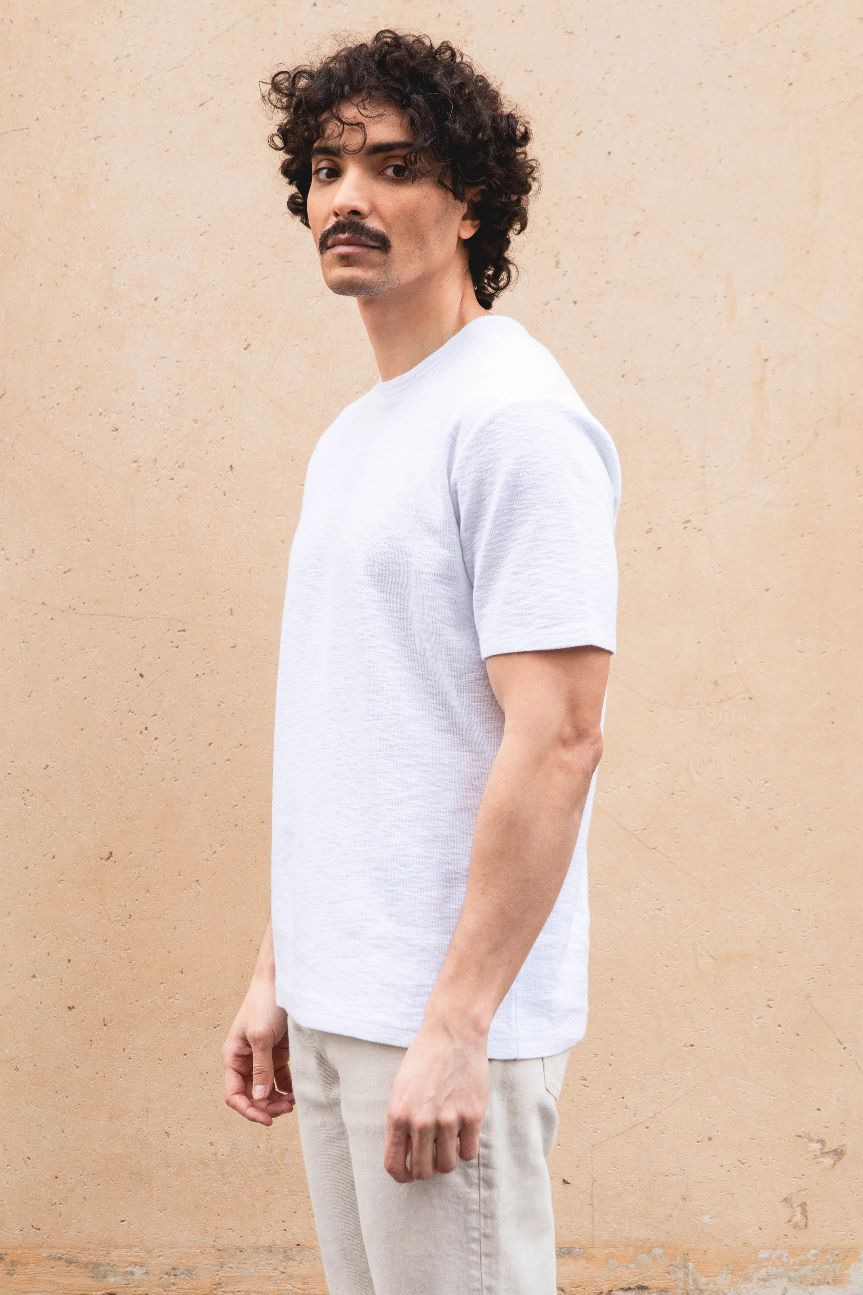 Tee-shirt texturé blanc - Image 4